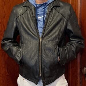 VTG 1950s Californian Goatskin Leather California Sportswear Co Talon Zip 42